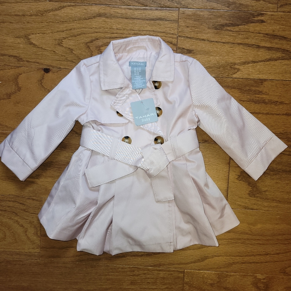 Tahari Light Pink Girls Coat 3-6 Mos. NWT